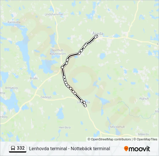 332 Bus Line Map