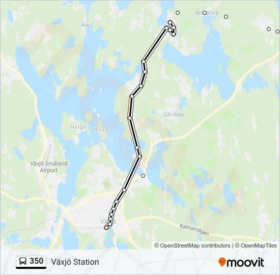 350 Bus Line Map