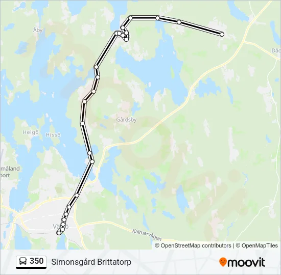 350 Bus Line Map