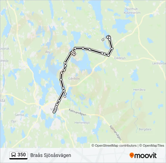 350 Bus Line Map