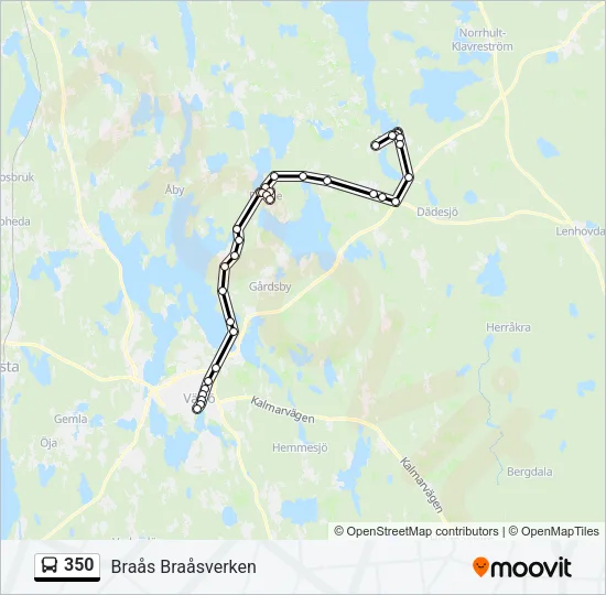 350 Bus Line Map
