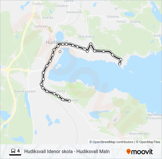 4 Bus Line Map