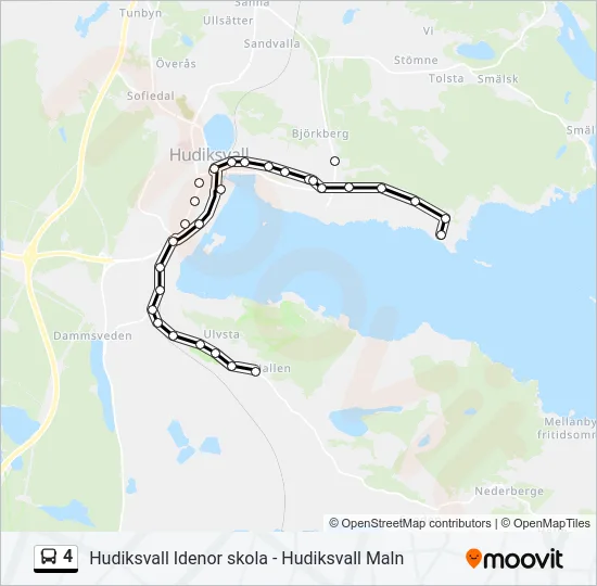 4 Bus Line Map