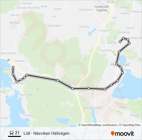 21  Line Map