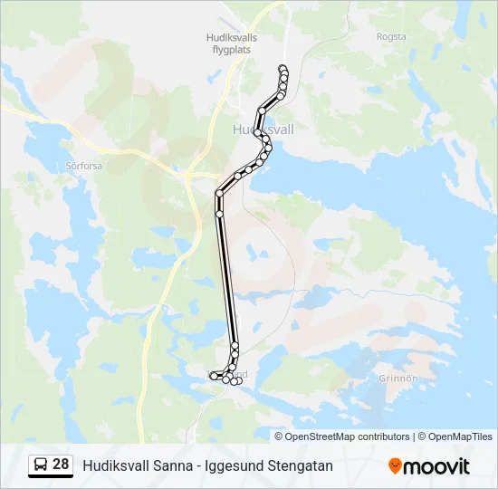 28  Line Map