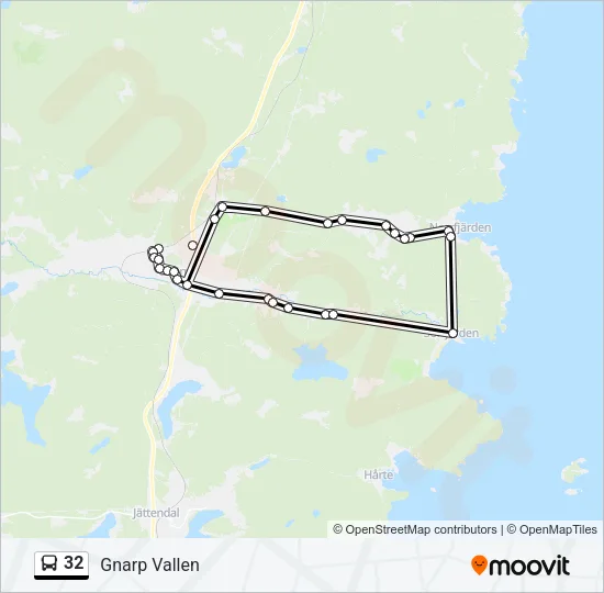 32 Bus Line Map