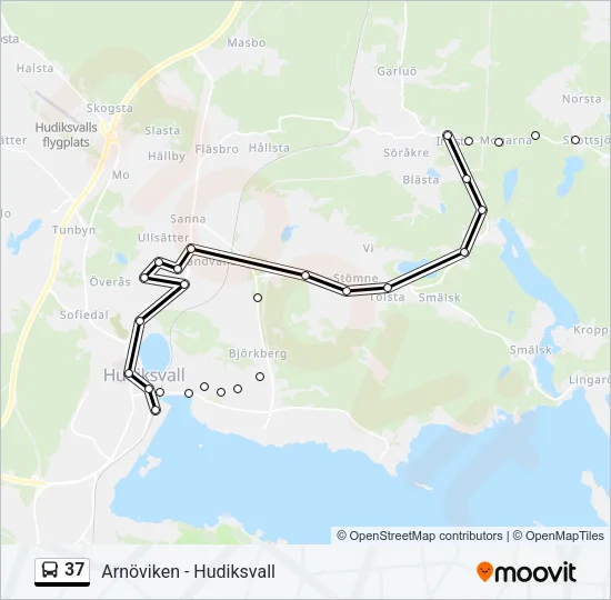 37  Line Map