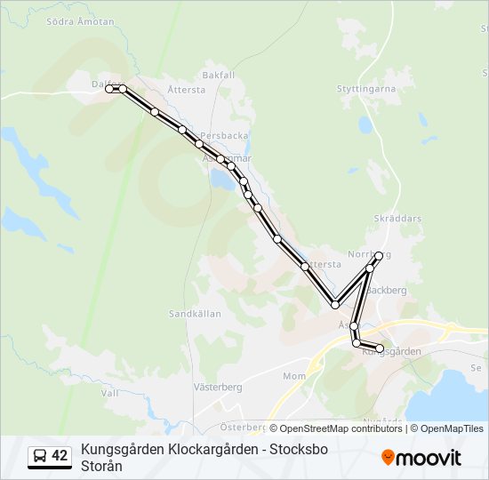 42 bus Line Map