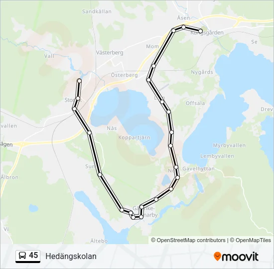 45  Line Map