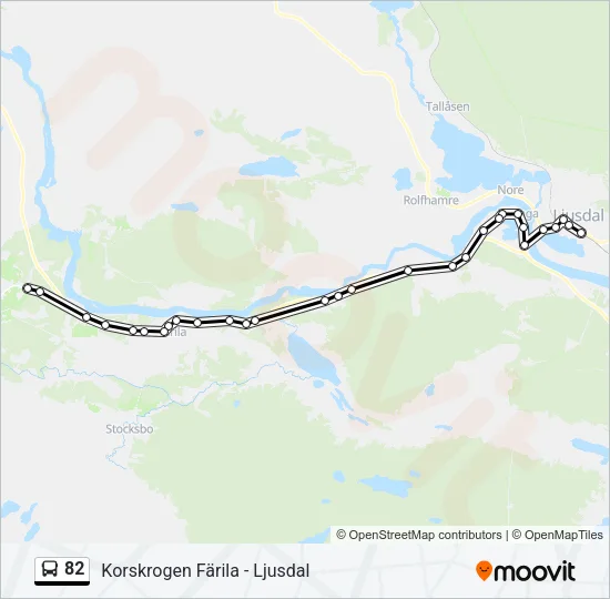 82 Bus Line Map
