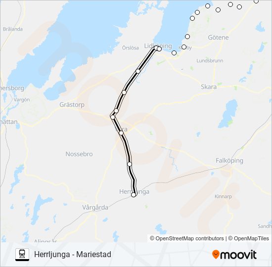 VÄSTTÅGEN  Line Map