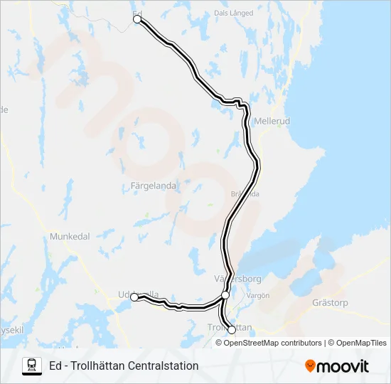 VÄSTTÅGEN  Line Map