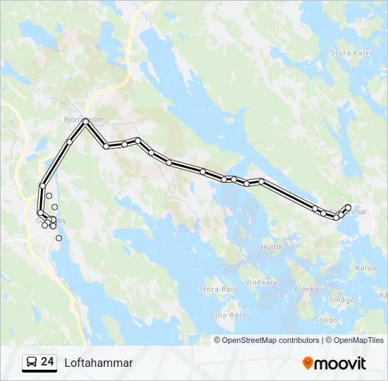 24 Bus Line Map