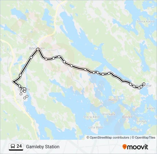 24 Bus Line Map
