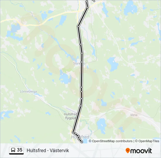 35 Bus Line Map