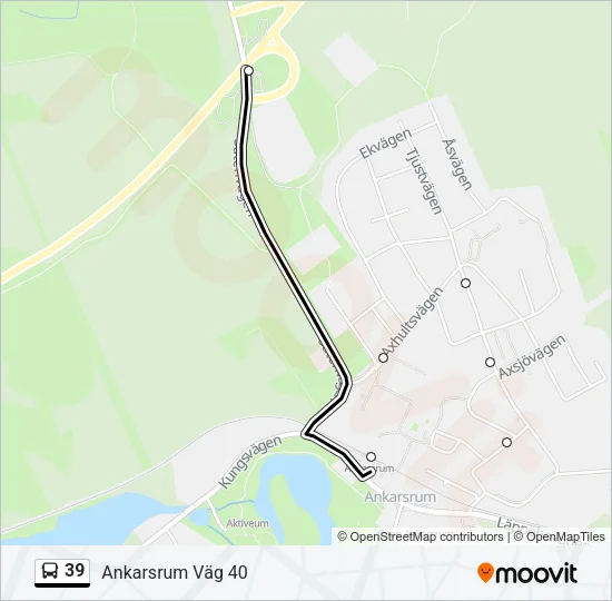 39 Bus Line Map
