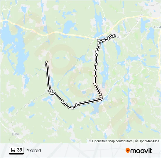 39 Bus Line Map