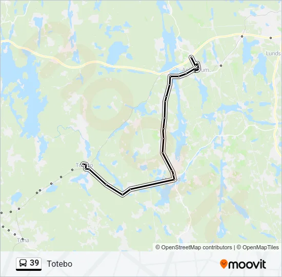 39 Bus Line Map