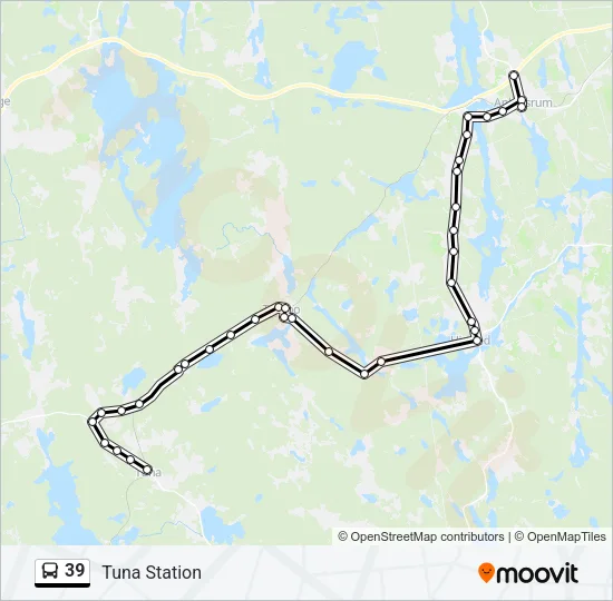 39 Bus Line Map