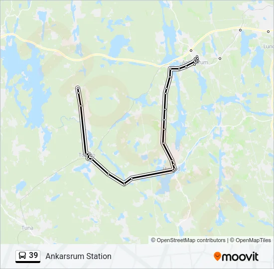 39 Bus Line Map