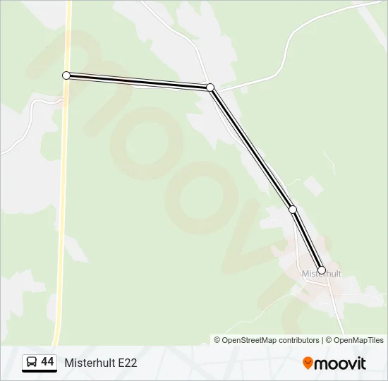 44 Bus Line Map