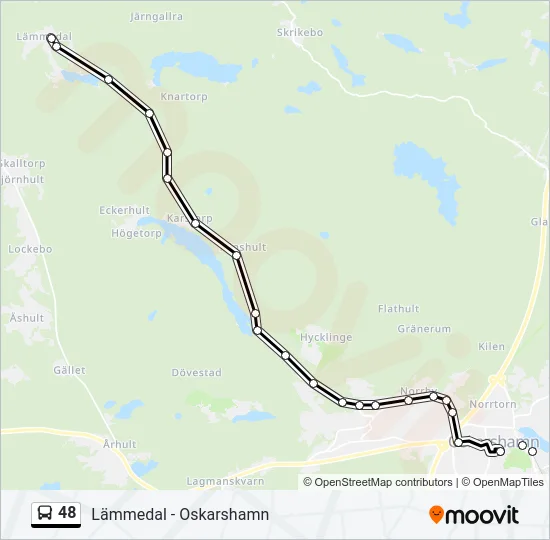 48 Bus Line Map