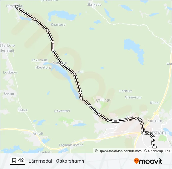 48 Bus Line Map