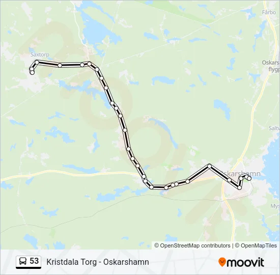 53 Bus Line Map