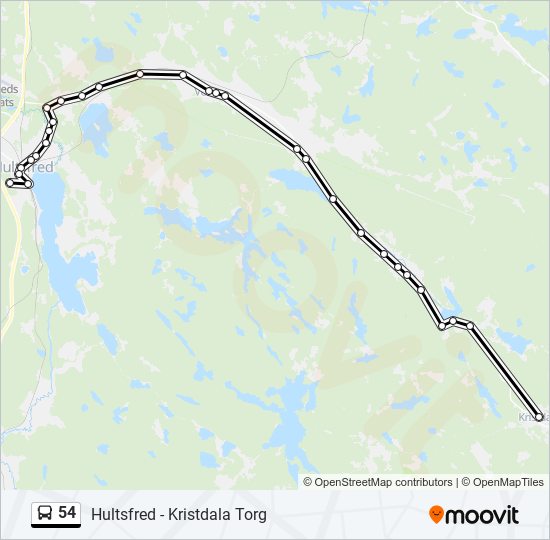 54 bus Line Map