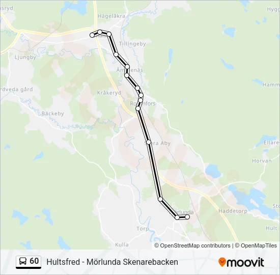 60 Bus Line Map