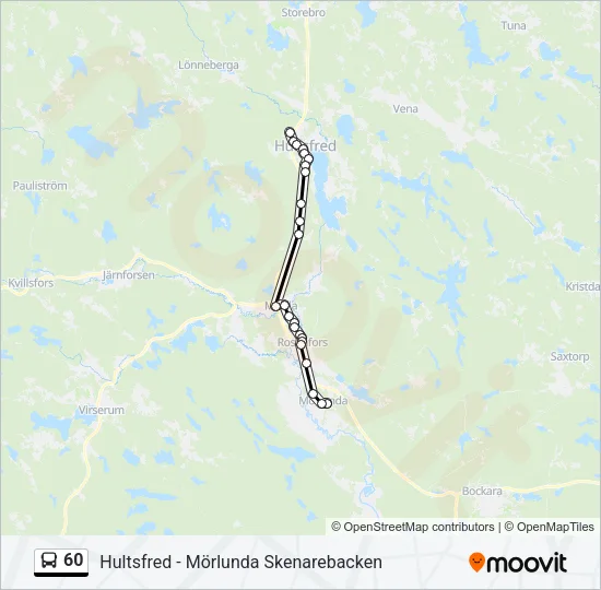60 Bus Line Map