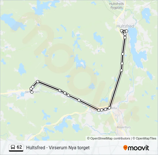 62 Bus Line Map