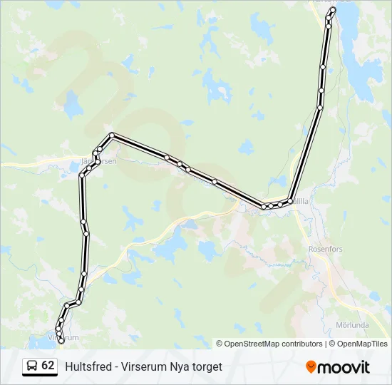 62 Bus Line Map
