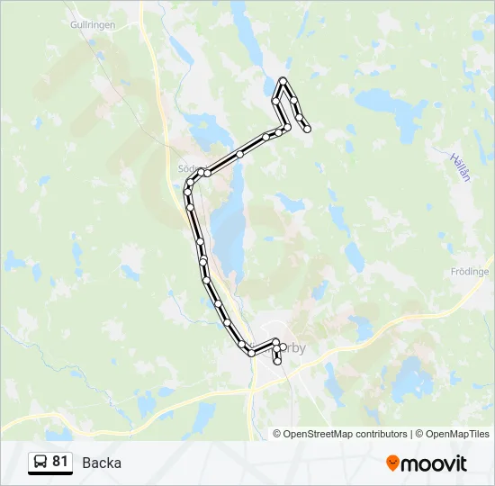 81 Bus Line Map