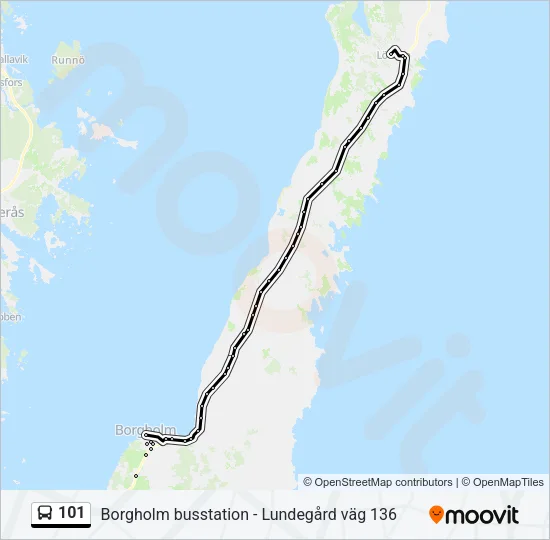 101 Bus Line Map