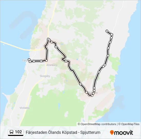 102 Bus Line Map