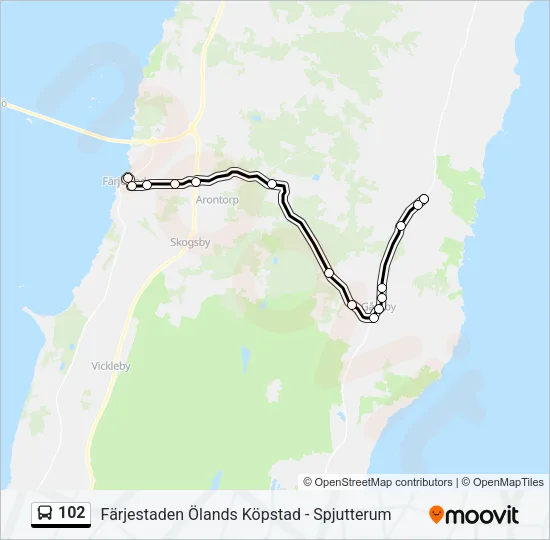 102 Bus Line Map