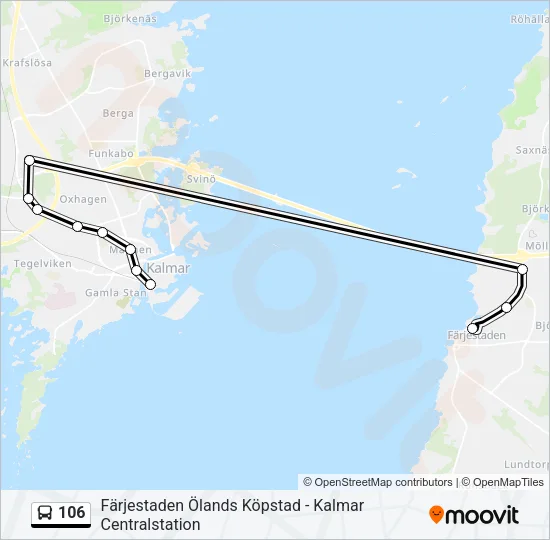 106 Bus Line Map