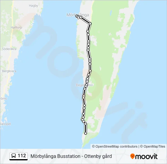 112 Bus Line Map