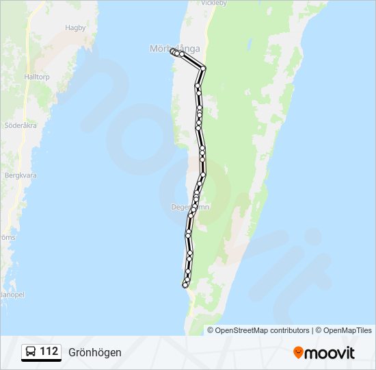 112 bus Line Map