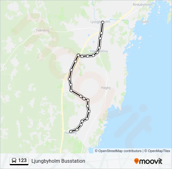 123 Bus Line Map