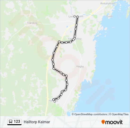 123 Bus Line Map
