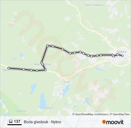137 Bus Line Map