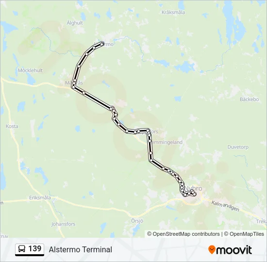 139 Bus Line Map