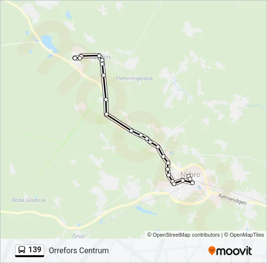 139 Bus Line Map