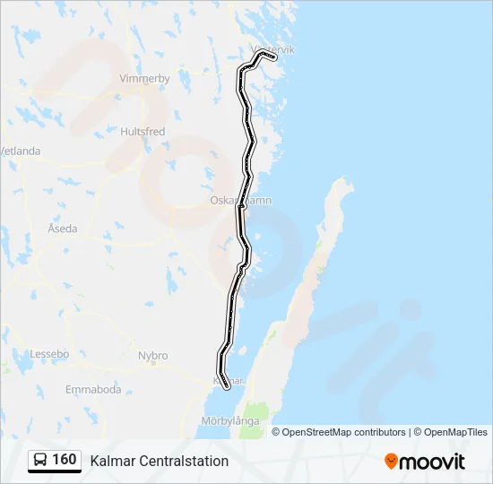 160 Bus Line Map