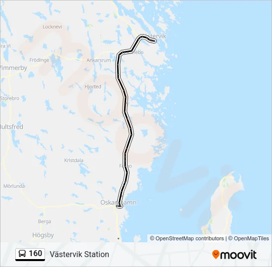160 Bus Line Map