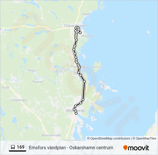169 Bus Line Map