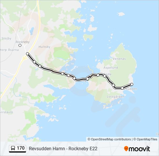 170 bus Line Map