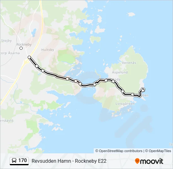 170 Bus Line Map